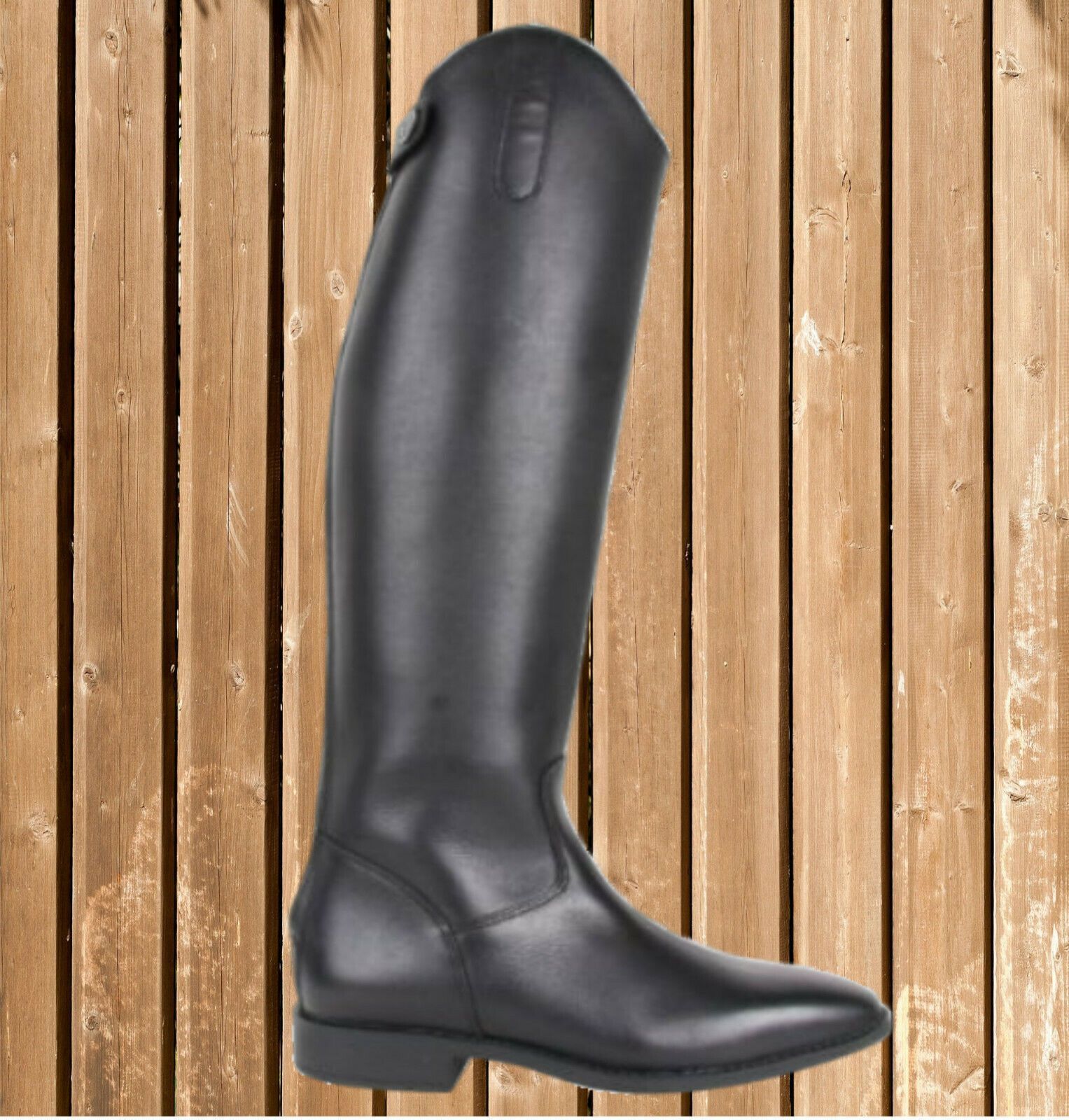 ELT Lederreitstiefel, mit Reißverschluss, schwarz, Gr. 37 -45/37